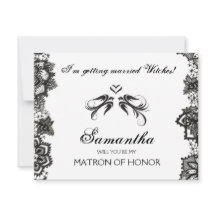 Halloween Bridesmaid Frieri Inbjudan ~ GOGOTHIC