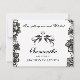 Halloween Bridesmaid Frieri Inbjudan ~ GOGOTHIC