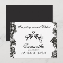 Halloween Bridesmaid Frieri Inbjudan ~ GOGOTHIC