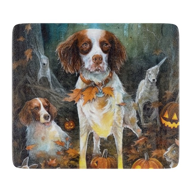 Halloween Brittany-spanjor med pumpor-skandal (Framsidan)