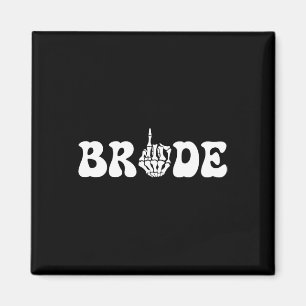 Halloween Bröllop Bride Groom Skeleton Couple Matc Magnet