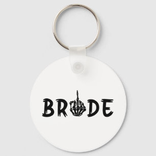 Halloween Bröllop Bride Groom Skeleton till döden Nyckelring