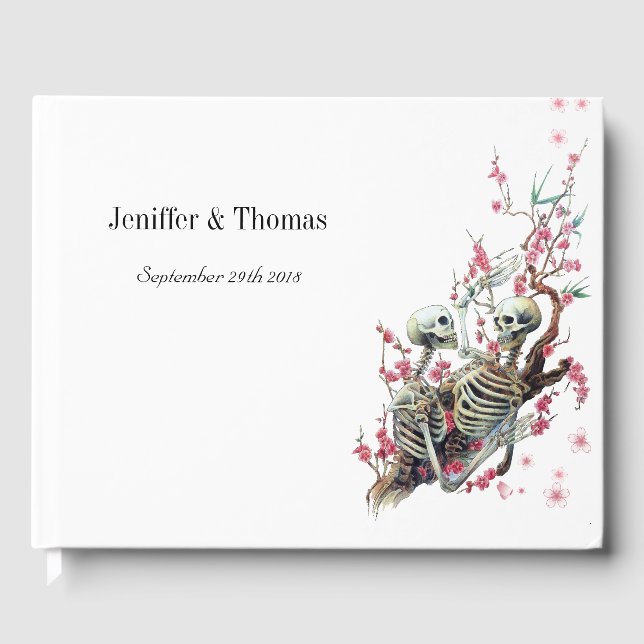 Halloween bröllop gäst bok (Framsida)