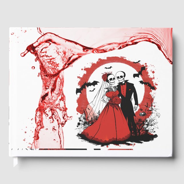 Halloween Bröllop Gästbok (Framsida)