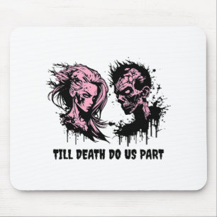 Halloween Bröllop Gothic Bride Groom Zombies till Musmatta