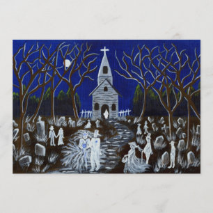 Halloween bröllop, inbjudan, kyrka, varar inbjudningar
