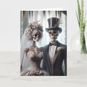 Halloween Bröllop par i Spooky Forest Kort
