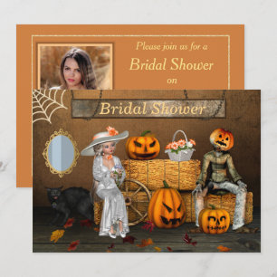 Halloween Bröllop Photo Möhippa Inbjudningar