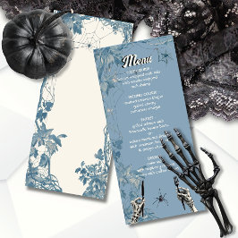 Halloween bröllop skeleton händer Menu Meny