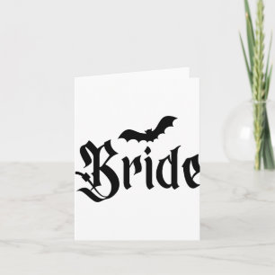 Halloween Bröllop-taloky Bride Groom Couple Matchi Kort