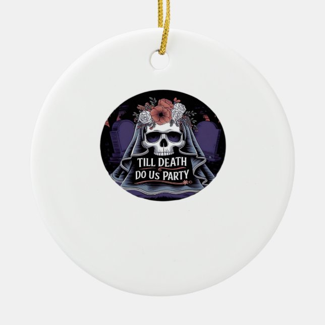 Halloween Bröllop-taloky Bröllop Halloween fest T Julgransprydnad Keramik (Framsidan)