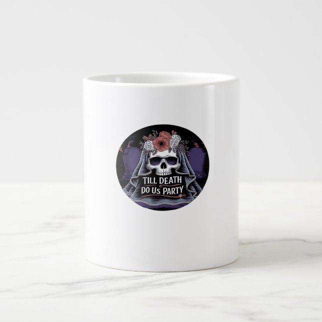 Halloween Bröllop-taloky Bröllop Halloween fest T Jumbo Mugg (Framsidan)
