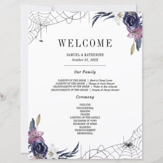 Halloween Bröllopsfamilj Introduktion Välkomstskyl