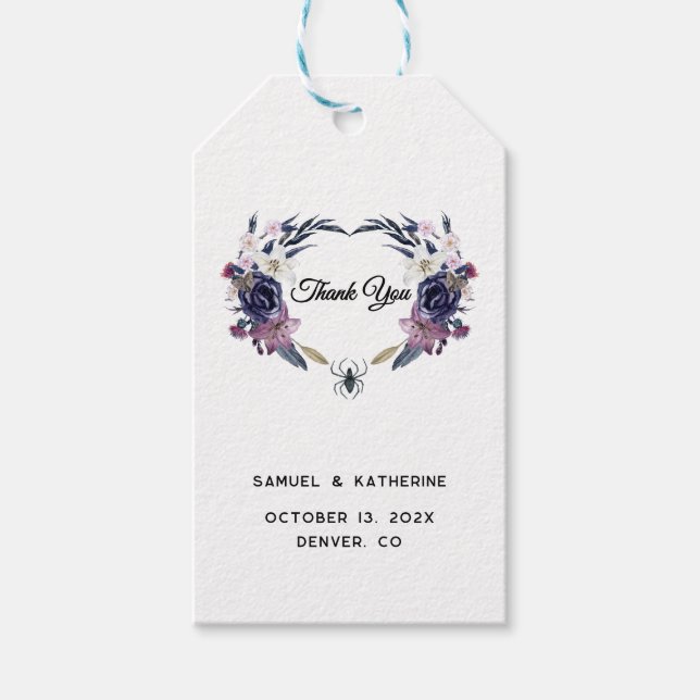 Halloween Bröllopsgåva Tag Presentetikett (Framsidan)