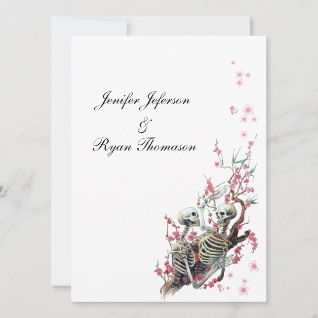 halloween-bröllopsinbjudan inbjudningar (Framsida)