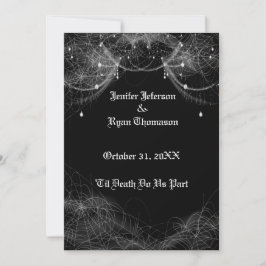 halloween-bröllopsinbjudan inbjudningar