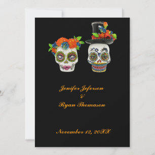 halloween-bröllopsinbjudan inbjudningar