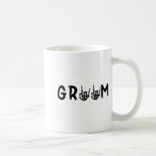 Halloween Brud Brudgum Skelett Tills Döden  Kaffemugg