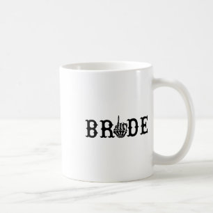 Halloween Brud Brudgum Skelett Tills Döden  Kaffemugg