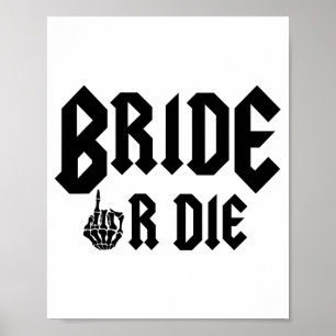 Halloween Brud Eller Dö Beredd Att Rocka Syster Av Poster
