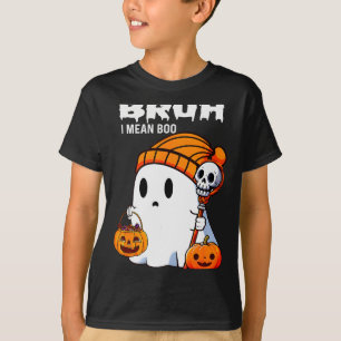 Halloween Bruh Spöke Boo Döskalle Pumpa Pojkar Bar T Shirt