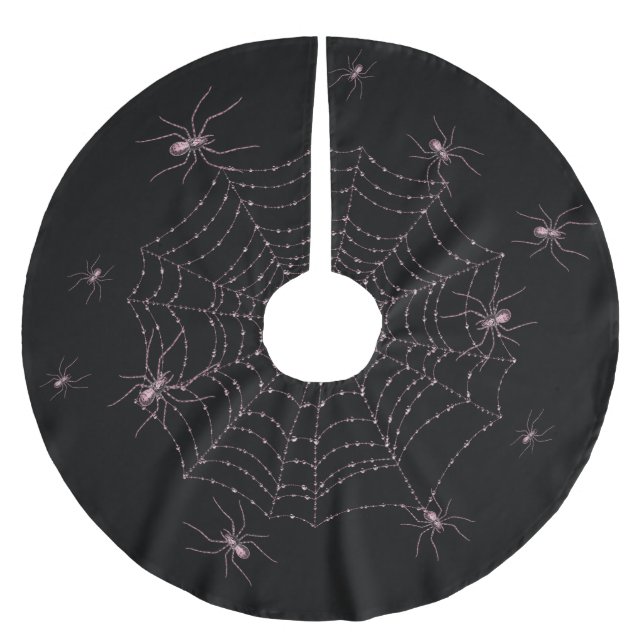 Halloween Brushed Polyester Träd Skirt Julgransmatta Borstad Polyester (Framsidan)