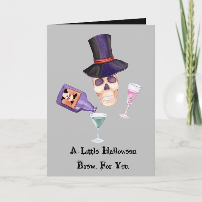 Halloween-brygd till dig  Julkort Kort (Framsida)