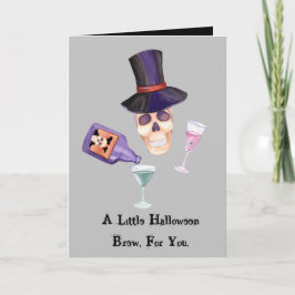 Halloween-brygd till dig Julkort Kort