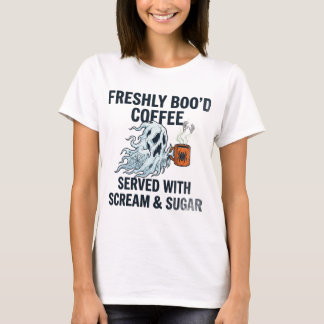Halloween Bryggd Kaffe T-shirt - Kuslig Kaffe Kopp
