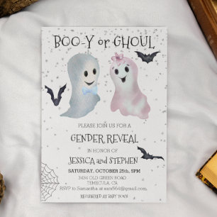 Halloween Bu-galor och spöktema Könsbyte Spöken Inbjudningar