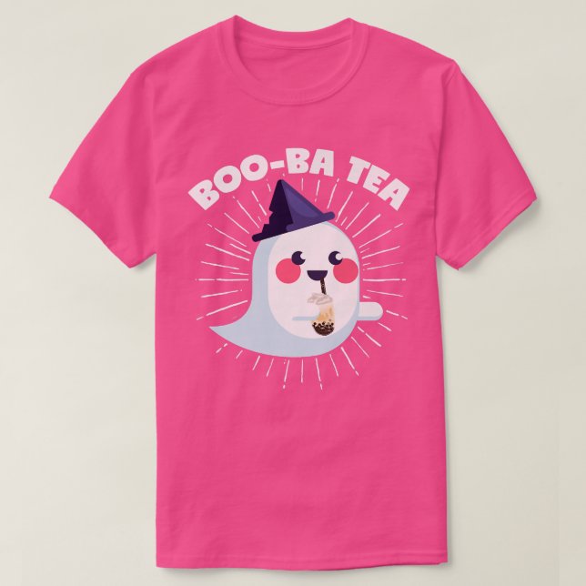 Halloween Bubble Tea Ghost Boo-Ba Tea Costume Prem T Shirt (Design framsida)