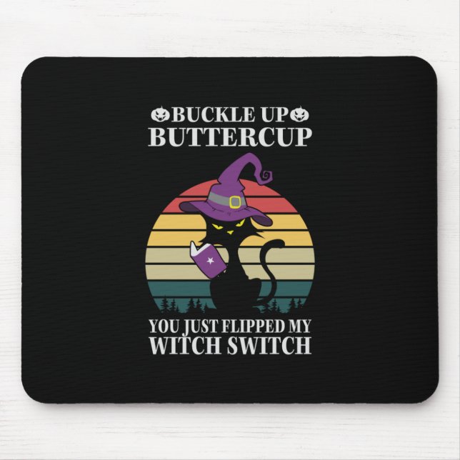 Halloween Buckle Up Butter Kopp Birthday Musmatta (Framsidan)