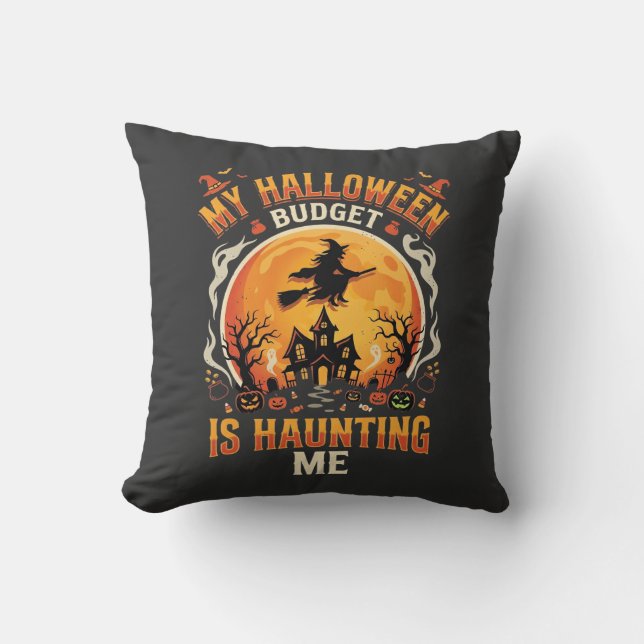 Halloween Budget Skräck Kudde (Framsida)