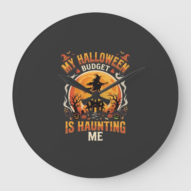 Halloween Budget Skräck Stor Klocka (Framsida)