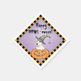 Halloween Bull Terrier Napkins Pappersservett