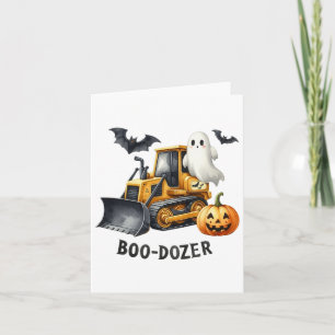 Halloween Bulldozer Construction Lastbilar Ghost H Kort