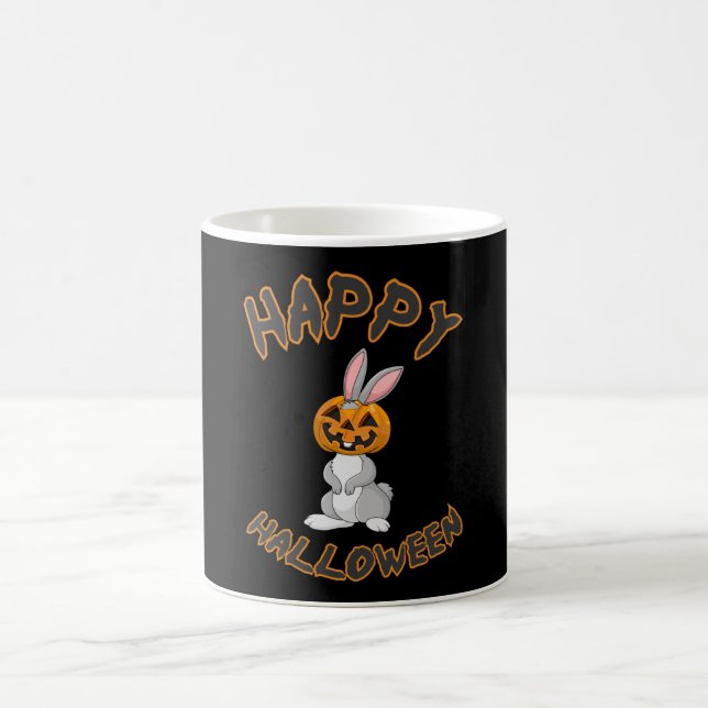 Halloween Bunny Rabbit Pumpkin Horror Gift Idea Kaffemugg (Center)