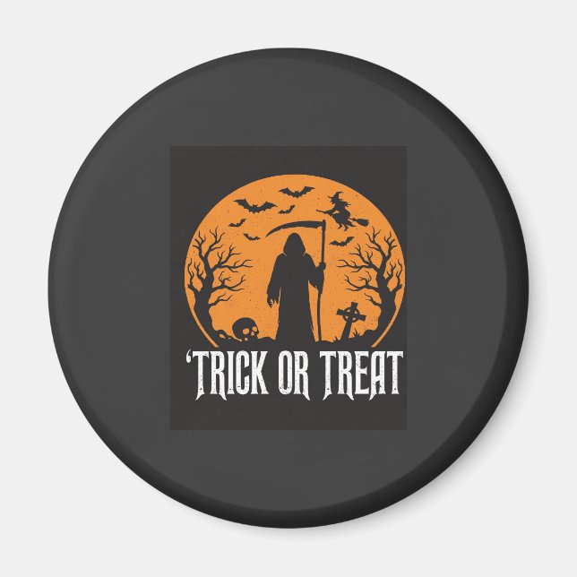 Halloween Bus eller Behandla Döden Design_1 Magnet (Framsidan)