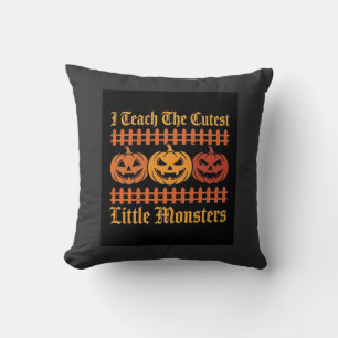 Halloween Bus eller Behandla Små Monster Pumpa D Kudde