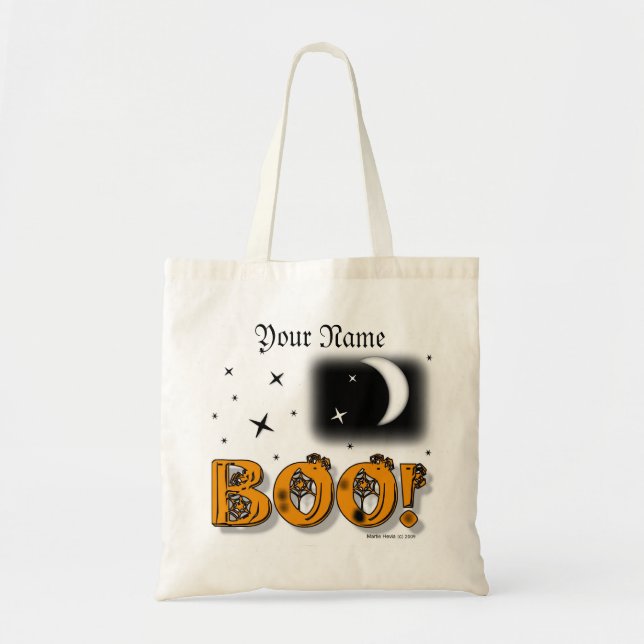 Halloween - Bus eller godis Bag (#2) Tygkasse (Framsidan)