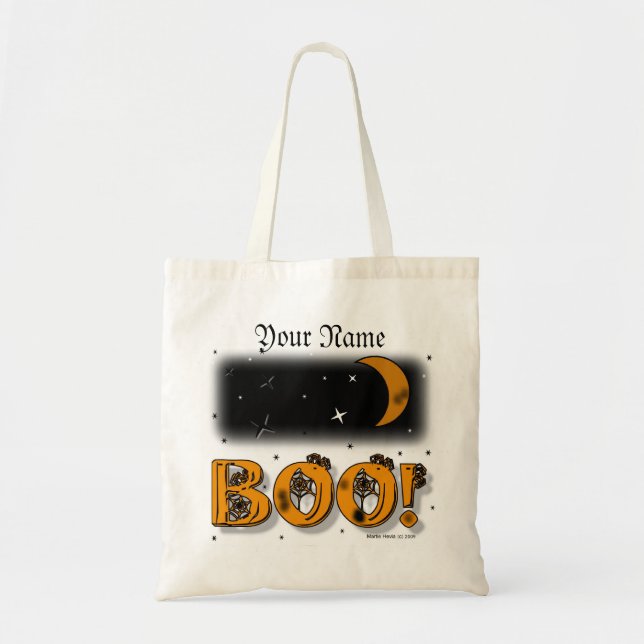 Halloween - Bus eller godis Bag (#3) Tygkasse (Framsidan)