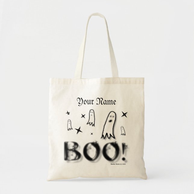 Halloween - Bus eller godis Bag (#4) Tygkasse (Framsidan)