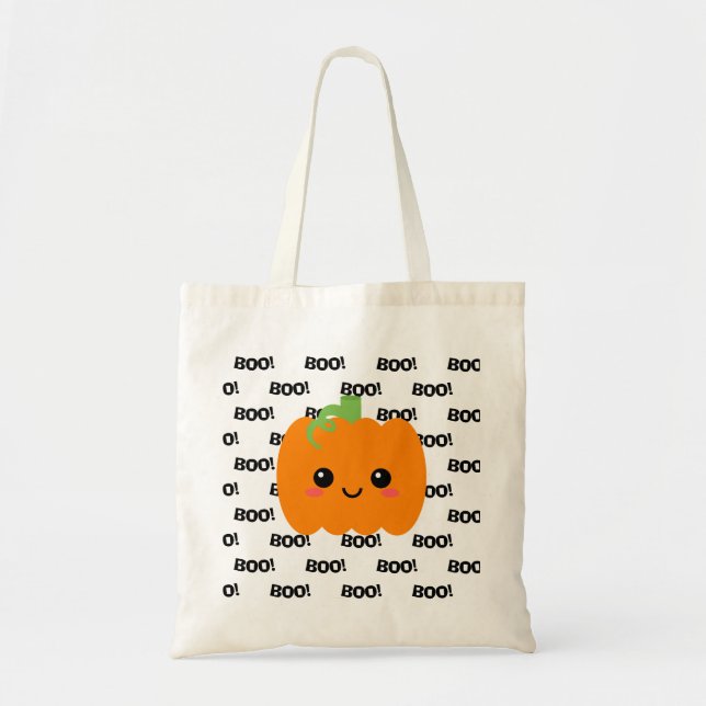 Halloween Bus eller godis Bag, Pumpkin Tygkasse (Framsidan)