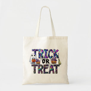 Halloween Bus eller godis Bag Tygkasse