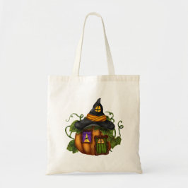 Halloween Bus eller godis Candy Bag Tygkasse