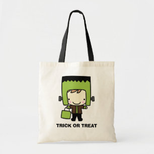 Halloween Bus eller godis Candy Bag Tygkasse
