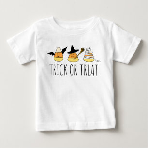Halloween Bus eller godis Candy corn T Shirt