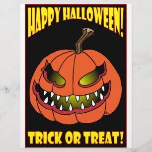 HALLOWEEN BUS ELLER GODIS CARDS-1 REKLAMBLAD