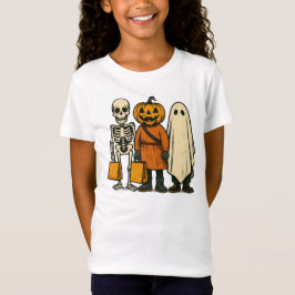 Halloween Bus eller godis Crew T Shirt