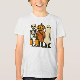 Halloween Bus eller godis Crew T Shirt